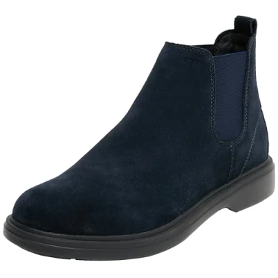 Image of Geox Men&#039;s U Ottavio Ankle boot, navy, 9 UK