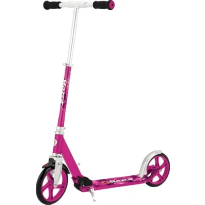 Image of Razor A5 Lux Kick Scooter Large 8&quot; Wheels, Foldable, Adjustable Handlebars, Lightweight, for Riders up to 220 lbs, Pink