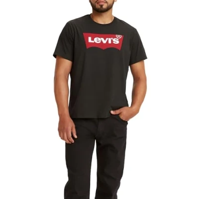 Image of Levi&#039;s Men&#039;s Graphic Set In Neck T Shirt, H215 Hm Black, M