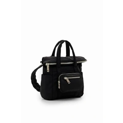 Image of Desigual Women&#039;s Bols_Basic Modular Voyage Accessories Nylon Across Body Bag, Black, One Size