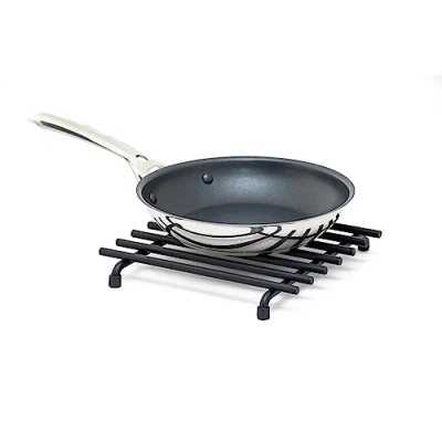 Image of simplywire Trivet Heat Resistant Kitchen Worktop Protector Square Black