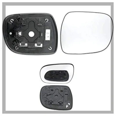 Image of Fits Lexus RX, For 2003 to 2008 Heated Base Convex Wing Mirror LEFT HAND (UK Passenger Side)