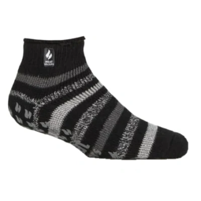 Image of HEAT HOLDERS Mens Thermal Winter warm Non Slip Ankle Slipper Socks UK Size 6 11 (Faro Black)