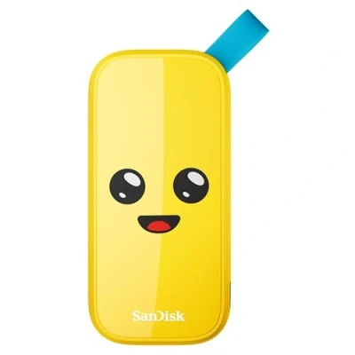 Image of Sandisk 2TB Fortnite Portable SSD, Peely Edition Up to 800MB/s, USB C, 3.2 Gen 2, Drop Protection SDSSDE30 2T00 G25F