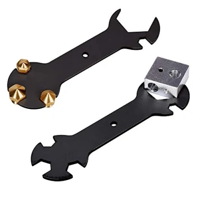 Image of Befenybay 3D Printer Accessories Fixed Wrench 5 in 1 for E3D/MK8 Nozzle Heating Block