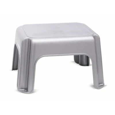 Image of Addis Step Stool Solid, Metallic Silver, 1 510044
