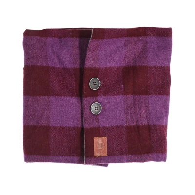 Image of Buff Fleece Lined Button Down Collar 97600 Unisex Fuschia Wool One Size