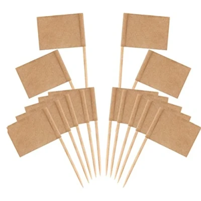 Image of 100pcs Toothpick Flags Food Labels Cheese Marker Picks Cupcake