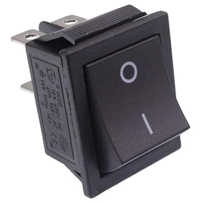 Image of Off (On) Momentary Rectangle Rocker Switch DPST 15A 250VAC