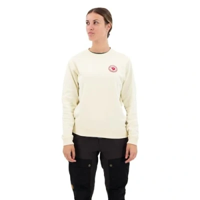 Image of Fjallraven 87230 113 1960 Logo Badge Sweater W / Sweatshirt Women&#039;s Chalk White Size M