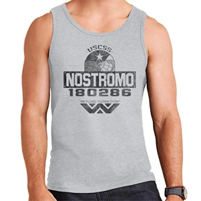 Image of USCSS Nostromo Weyland Yutani Corp Alien Men&#039;s Vest Heather Grey