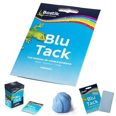 Image of Bostik Blu Tack Original Reusable Adhesive for Craft Stick Position Hold No Mess or Marks
