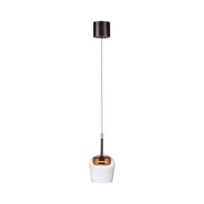 Image of Q Smart Home Paul Neuhaus LED hanging light Kon copper coloured Ø 21 cm