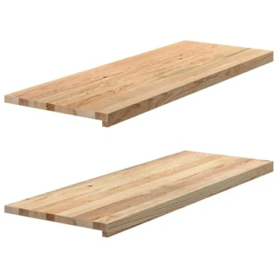 Image of vidaXL Window Sills 2 pcs Untreated 110x40x2 cm Solid Wood Oak
