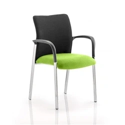 Image of Academy Black Fabric Back Swizzle Colour Seat With Arms KCUP0026