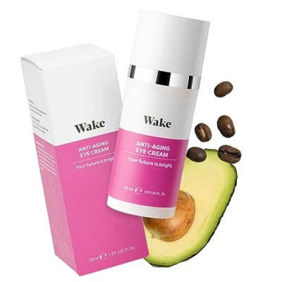 Image of Wake Skincare Anti Aging Eye Cream Еye for Dark Circles and Puffy Eyes 30ml Under Lines Wrinkles Circle Men Women