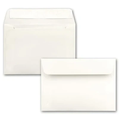 Image of Neuser Colourful, self Adhesive C6 envelopes, 162 mm x 114 100 Umschläge Natural White
