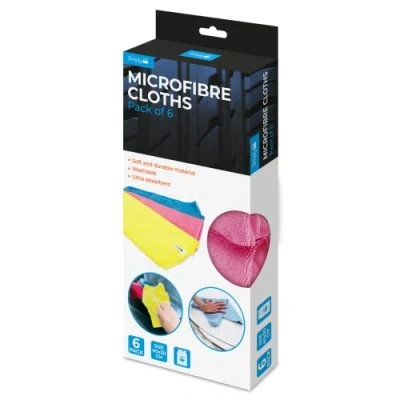 Image of 22x Simply Pack of 6 Micro Fibre Cloths CLE004