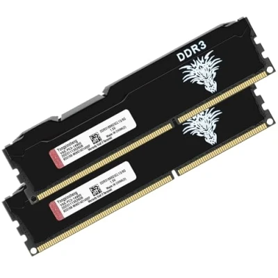 Image of DDR3 16GB Kit (8GBx2) Desktop RAM 1866MHz PC3 14900 UDIMM Non ECC Unbuffered 1.5V 2Rx8 Dual Rank 240 Pin CL13 PC Computer Memory Upgrade Module (Black)