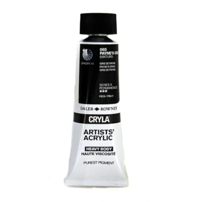 Image of Daler Rowney Cryla Acrylic 250 ml Payne&#039;s Grey, Professional Artists