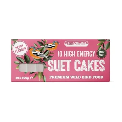 Image of Suet To Go Berry Block Wild Bird Treat, 10 x 300 g,Packaging may vary