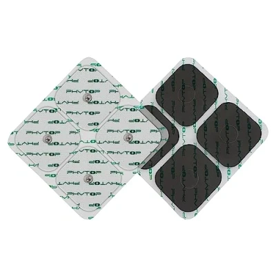 Image of PHYTOP Tens Pads 24 PCS Replacement for Sanitas &amp; Beurer Machine, Electro with 3.5mm Snap Button Connection