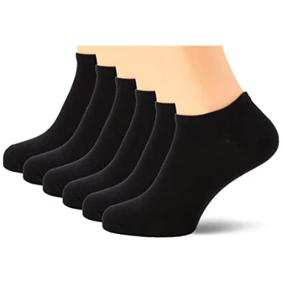 Image of Nur Die Women&#039;s Da. Sneaker Bw 6er Socks, Schwarz, 39 42 (Pack of 6)
