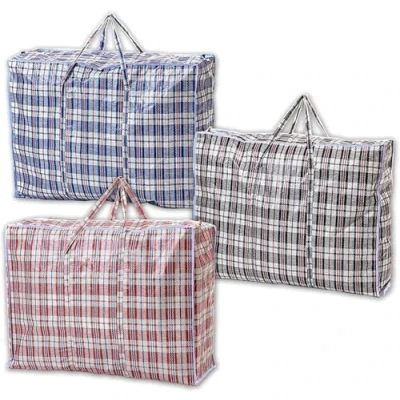 Image of 1ABOVE MEDIUM Strong Laundry,Shopping, Storage, Reusable Store, Cloth, Moving, Waterproof, Handles and Zipper Bags (3)