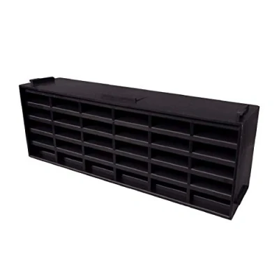 Image of 20 x Blue/Black Interlocking Air Brick Vents 9&quot; 3&quot; Grille for Flow Ventilation