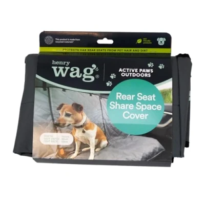 Image of Henry Wag Share Space Seat Cover Car Back Protection Durable and Easily Folded 125cm x 50cm 55cm (GRS Recycled Polyester)