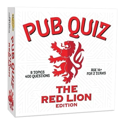 Image of Cheatwell Games The Red Lion Pub Quiz 400 Questions Comes With Answer Pad &amp; Pencils Ages 14+