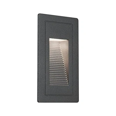 Image of Paulmann 94382 LED exterior luminaire recessed wall High IP65 warm white 105x60mm rectangular incl. 1x4 watt outdoor lighting black lamp aluminium garden 3000 K