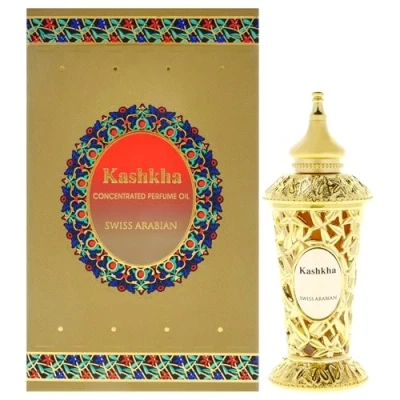 Image of Swiss Arabian Kashkha CPO Unisex Majestic Blend of Oriental, Fruity, Amber, Woody Fragrances Long Lasting, Enticing Artisan Scent Aromatic Diffuser, Home Fragrance Perfect for Gift 20 ml