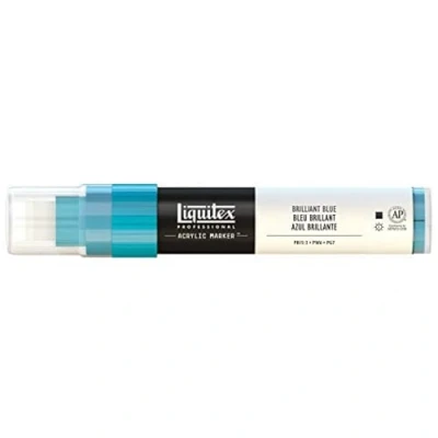 Image of Liquitex Professional Paint Marker with 8 15 mm Wide Nib Brilliant Blue