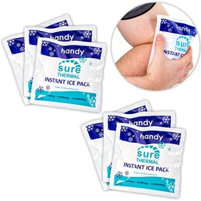 Image of 6X Small Instant Ice Cold Packs Great for Aches &amp; Swelling On Joints/Muscles