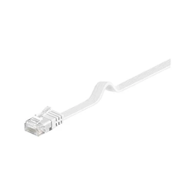 Image of Goobay 95898 CAT 6 Flat Patch Cable, U/UTP, Dark Brown, 7 m Length