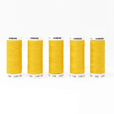 Image of KORBOND Polyester Thread, Mustard Yellow, 500m