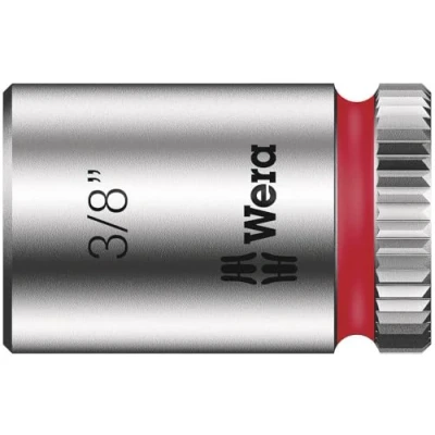 Image of Wera 05003520001 3/8 Inch 8790 HMA Zyklop Socket with Hexagon Drive Silver
