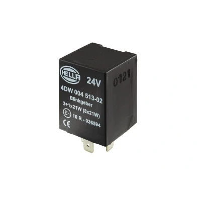 Image of 0035447932, A0035445632, A0035447932 Indicator Relay HELLA 4DW 004 513 021 24V Electronic 3+1(8)x21W MERCEDES BENZ: T2/LN1 Platform/Chassis