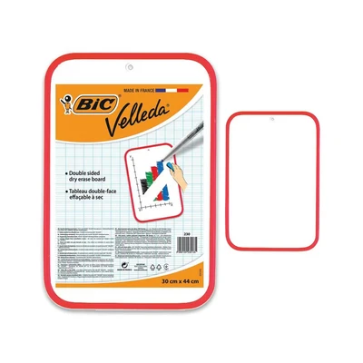 Image of BIC VELLEDA Dry Wipe White board 30 x 44cm Double sided