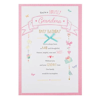 Image of Hallmark Grandma Birthday Card &#039;Kind and Sweet&#039; Medium [Old Model]