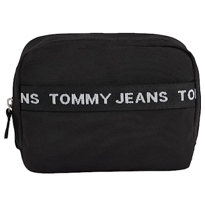 Image of Tommy Jeans Men Wash Bag Essential Nylon Sustainable, Multicolor (Black), One Size