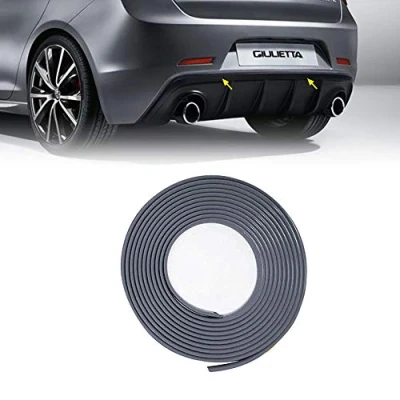 Image of Quattroerre Silver Profile Sticker Dam Bumper Rear Alfa Giulietta with 3M APT Double Adhesive