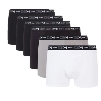 Image of DIM Men&#039;s Comfort Stretch Cotton x6 Brief, Black, L