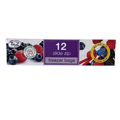 Image of AIL Slide Zip Freezer Bags 12 Pack