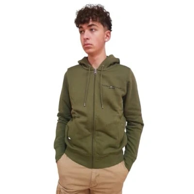 Image of Tommy Hilfiger Men&#039;s Fur Lined Hoodie with Zip, Green (Putting Green), L