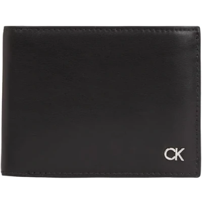 Image of Calvin Klein Trifold COIN Wallet, Men&#039;s, Size: One Size, Black