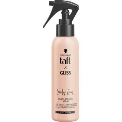 Image of Schwarzkopf Taft x Gliss Multipurpose Hair Spray For Heat Hairstyling 150ml