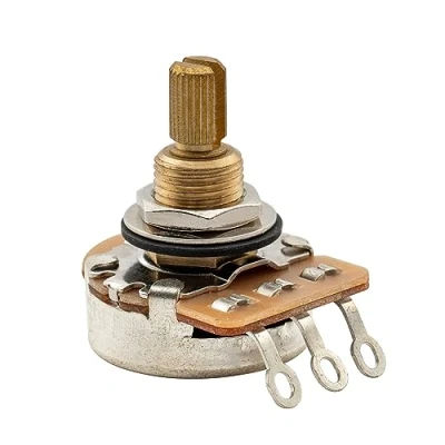Image of Musiclily Pro B25K Full Brass Inch Sized Fine 24 Spline Split Shaft Pot Linear Taper Potentiometer for USA Electric Guitar Bass