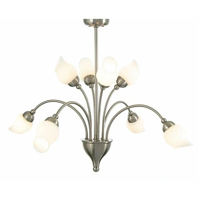Image of Rimini Pendant 8 Light G9 Satin Chrome